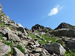 Verso il bivio della sella.....